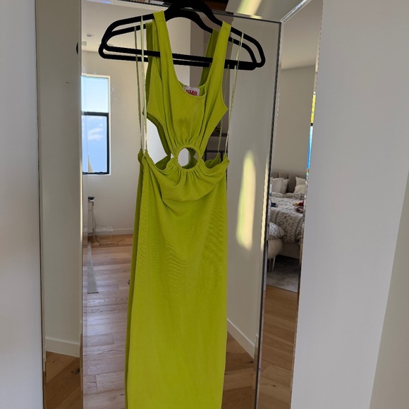 Solid & Striped Bailey Cutout Swim Swim Cover-Up Dress - Pear, size M - Picture 6 of 6